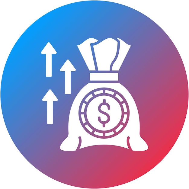 Imagen vectorial del icono de ganancias Se puede utilizar para el arranque