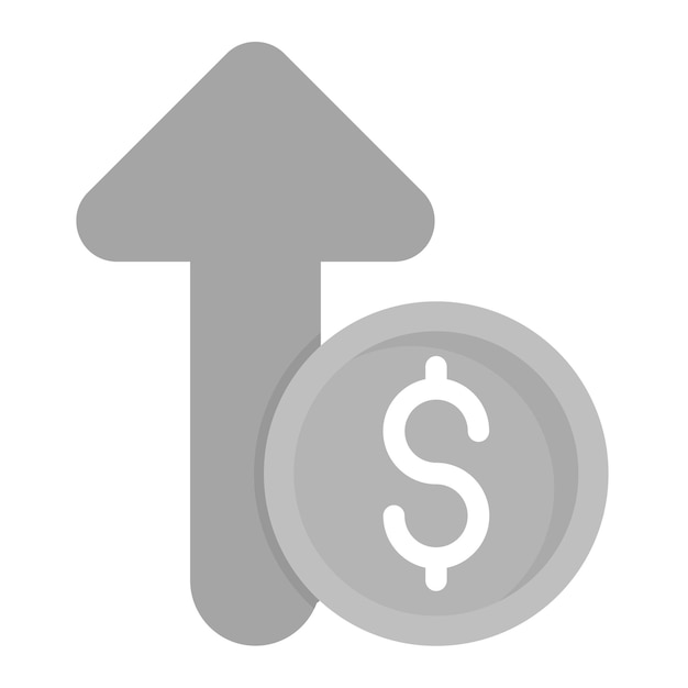 Imagen vectorial del icono de ganancias Se puede utilizar para ventas