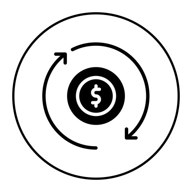 Imagen vectorial del icono de las ganancias retenidas Se puede utilizar para el crédito y el préstamo