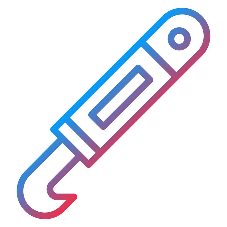 Vector imagen vectorial del icono del gancho se puede utilizar para la artesanía