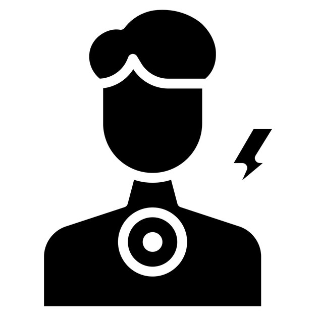 Imagen vectorial del icono de los ganglios linfáticos hinchados Se puede utilizar para los síntomas de alergia