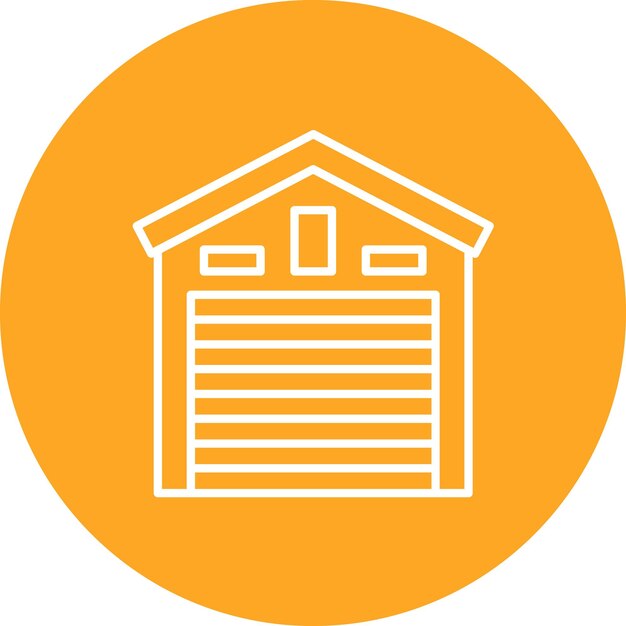 Imagen vectorial del icono del garaje Se puede utilizar para la reparación de automóviles