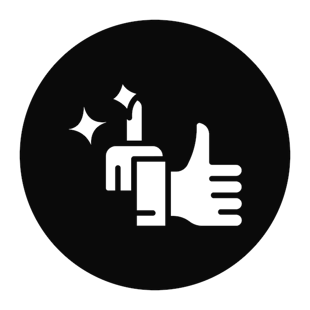 Imagen vectorial del icono de garantía de satisfacción Se puede utilizar para la limpieza
