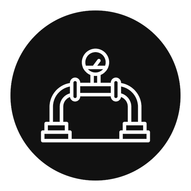 La imagen vectorial del icono de gas se puede utilizar para la fabricación