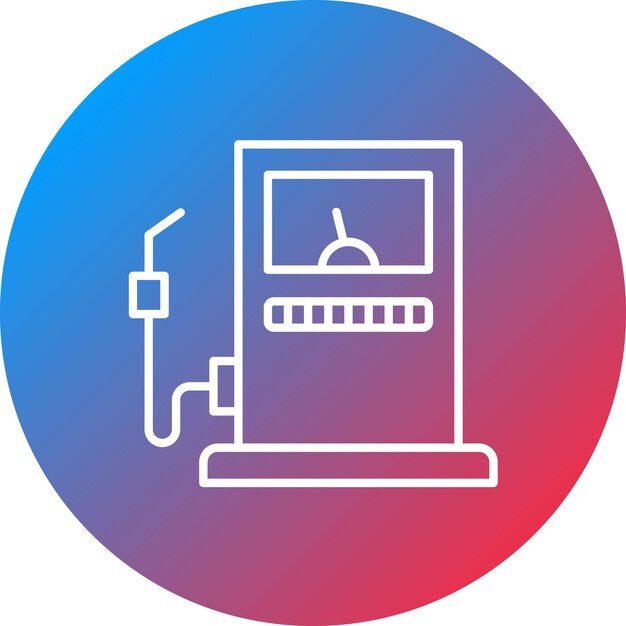 Imagen vectorial del icono de la gasolina Se puede utilizar para la energía nuclear