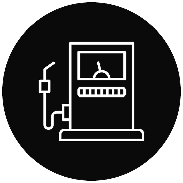 Imagen vectorial del icono de la gasolina Se puede utilizar para la energía nuclear