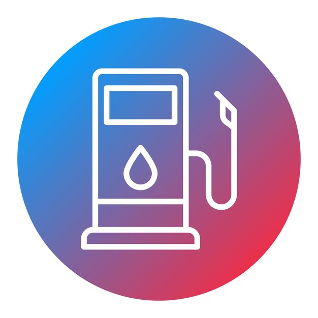 Imagen vectorial del icono de la gasolina Se puede utilizar para la fabricación