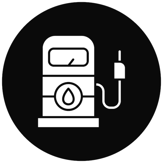 Imagen vectorial del icono de la gasolina Se puede utilizar para la industria de la gasolina