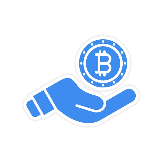 La imagen vectorial del ícono de gasto doble se puede utilizar para la criptomoneda