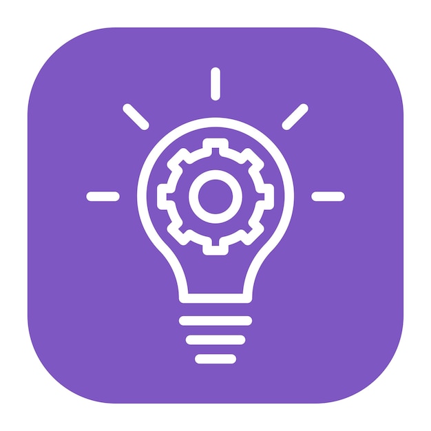 Imagen vectorial de icono de generación de ideas Se puede utilizar para el liderazgo de pensamiento