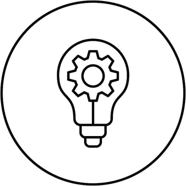 Imagen vectorial de icono de generación de ideas Puede utilizarse para la gestión de proyectos