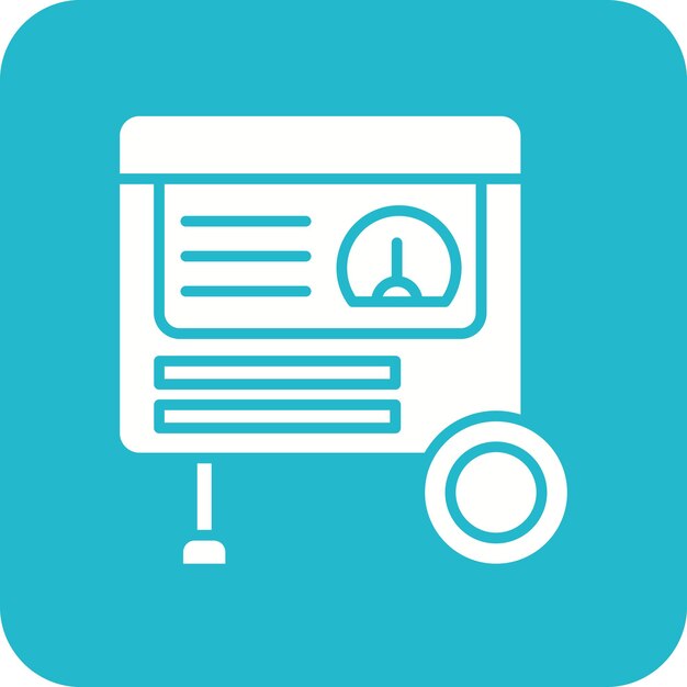 Imagen vectorial del icono del generador Puede utilizarse para el proceso industrial