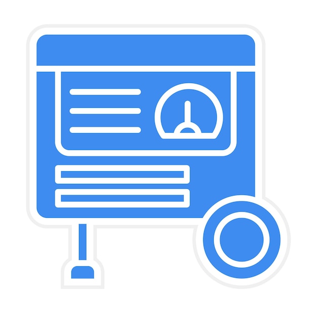 Imagen vectorial del icono del generador Puede utilizarse para el proceso industrial