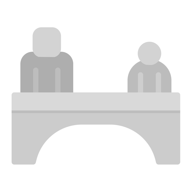 Imagen vectorial del icono de Generation Gap Bridge Se puede usar para Generation Gap