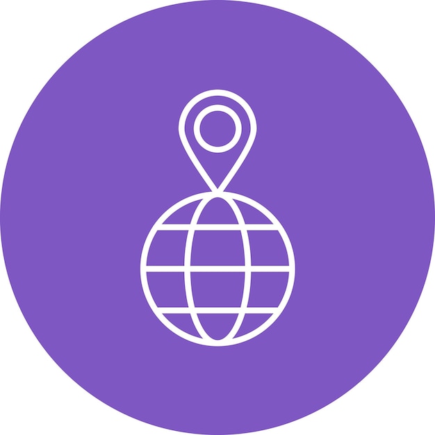 Imagen vectorial del icono de geolocalización Puede utilizarse para la logística