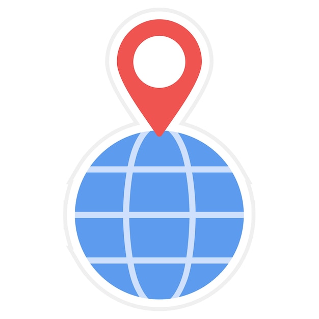 Imagen vectorial del icono de geolocalización Puede utilizarse para la logística