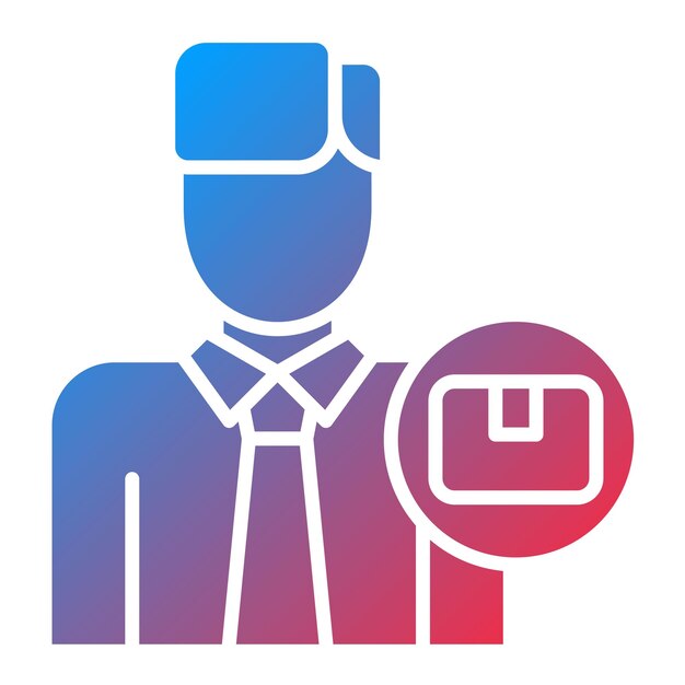 Imagen vectorial del icono del gerente de marca Se puede utilizar para el marketing