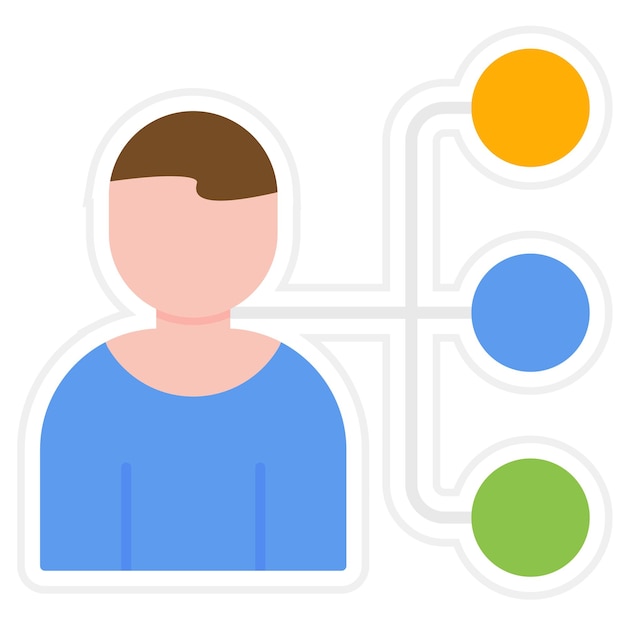 Imagen vectorial del icono del gerente Se puede utilizar para la gente de negocios