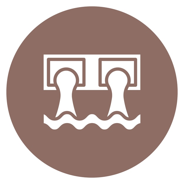 Imagen vectorial del icono de gestión de aguas pluviales Puede utilizarse para el tratamiento de aguas