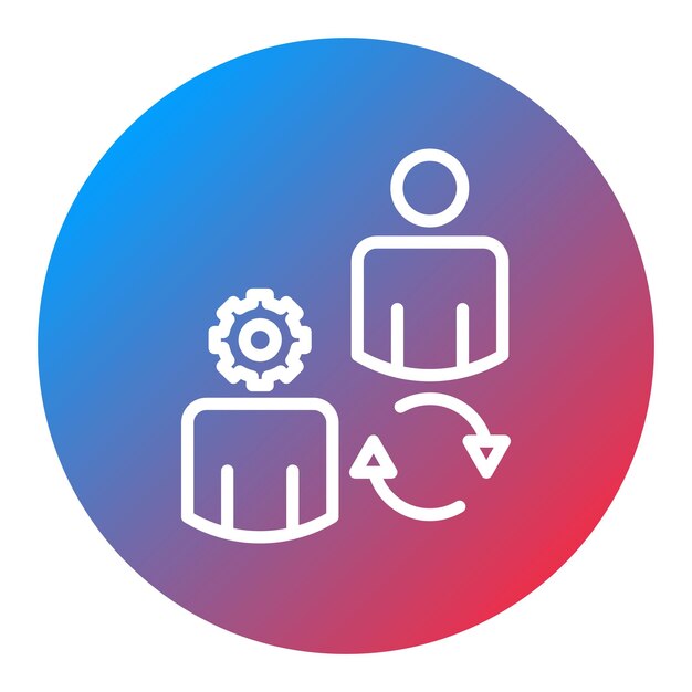 Imagen vectorial del icono de gestión de cambios Puede utilizarse para la encuesta