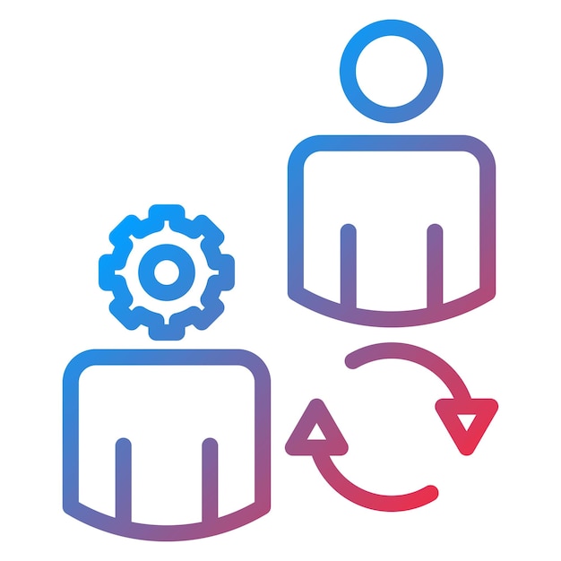 Imagen vectorial del icono de gestión de cambios Puede utilizarse para la encuesta