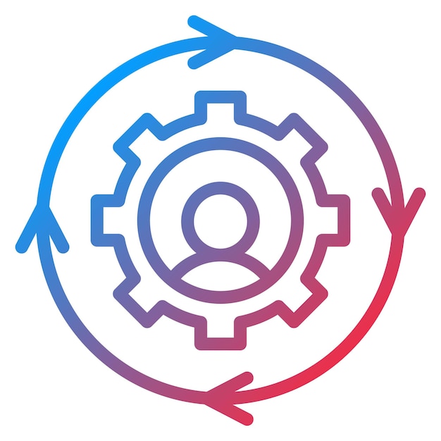 Imagen vectorial del icono de gestión de cambios Puede utilizarse para la evaluación del proyecto