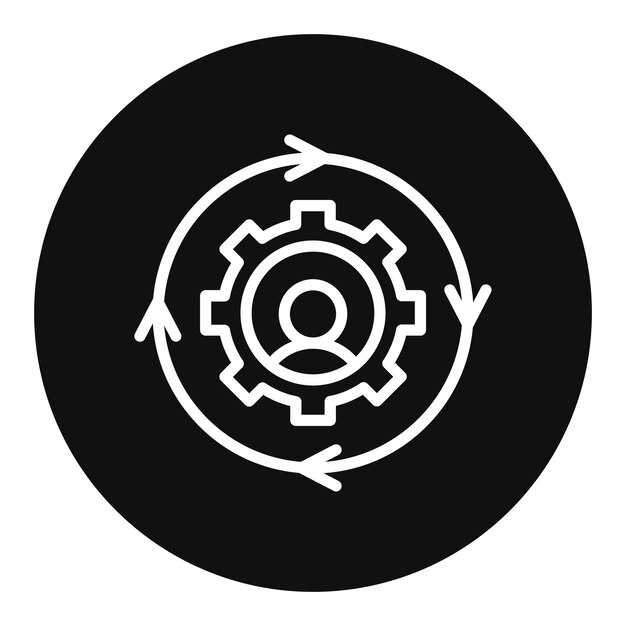 Imagen vectorial del icono de gestión de cambios Puede utilizarse para la evaluación del proyecto