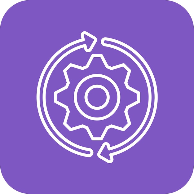 Imagen vectorial del icono de gestión de cambios Puede utilizarse para Recursos Humanos