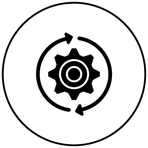 Imagen vectorial del icono de gestión de cambios Puede utilizarse para Recursos Humanos