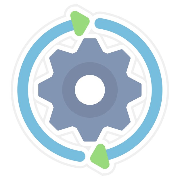 Imagen vectorial del icono de gestión de cambios Puede utilizarse para Recursos Humanos