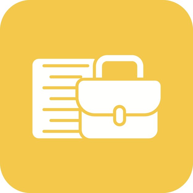 Imagen vectorial del icono de gestión de cartera Se puede utilizar para invertir