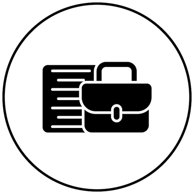 Imagen vectorial del icono de gestión de cartera Se puede utilizar para invertir