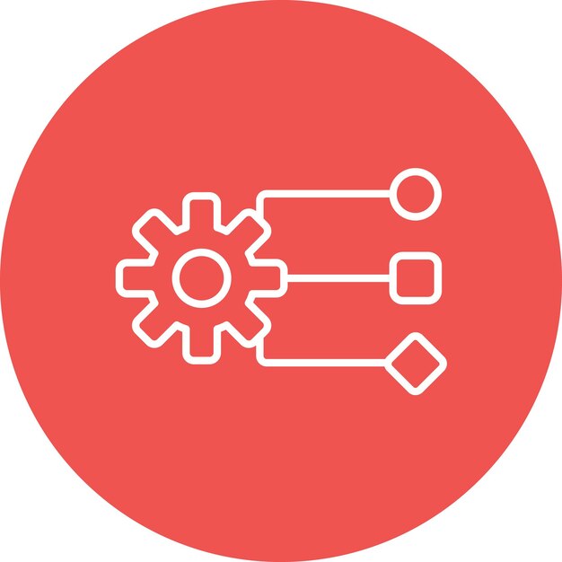 Imagen vectorial de icono de gestión de datos Se puede utilizar para Big Data