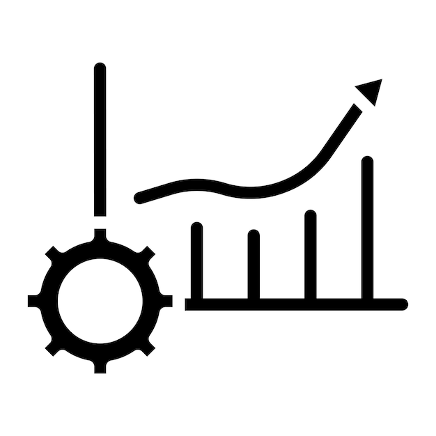 Imagen vectorial del icono de gestión de la demanda Se puede utilizar para la gestión de operaciones