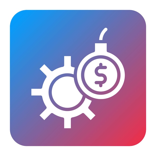 Imagen vectorial del icono de gestión de la deuda Se puede utilizar para el préstamo
