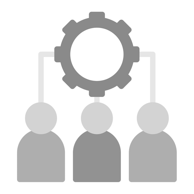 Imagen vectorial del icono de gestión de empleados Puede utilizarse para la gestión de crisis