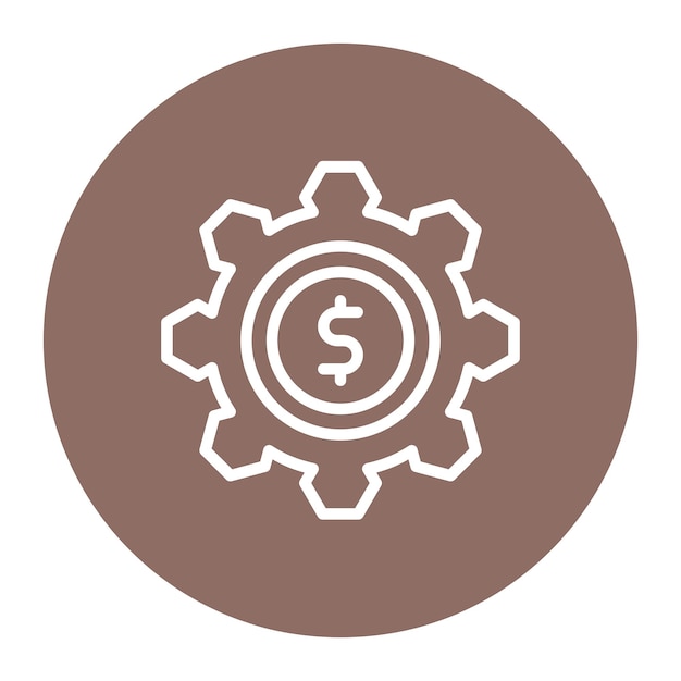 Imagen vectorial del icono de gestión financiera Se puede utilizar para Freelancer