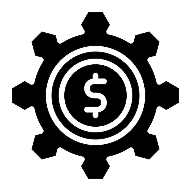 Imagen vectorial del icono de gestión financiera Se puede utilizar para Freelancer