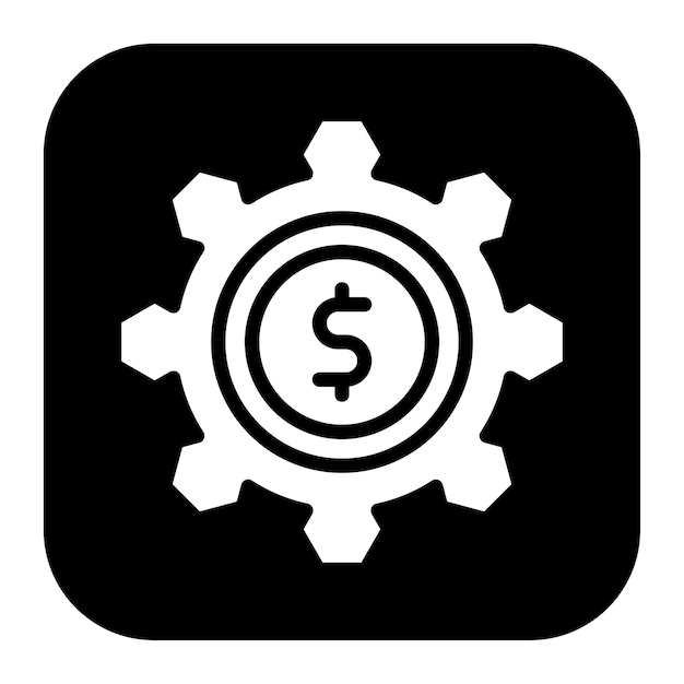 Imagen vectorial del icono de gestión financiera Se puede utilizar para Freelancer