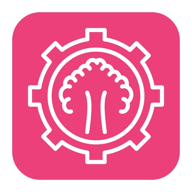 Imagen vectorial del icono de gestión forestal Se puede utilizar para el calentamiento global
