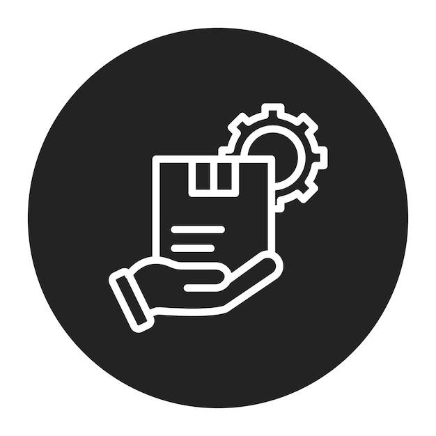 Imagen vectorial del icono de gestión de instalaciones Puede utilizarse para la gestión de operaciones