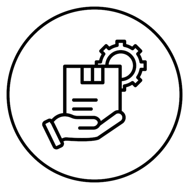 Imagen vectorial del icono de gestión de instalaciones Puede utilizarse para la gestión de operaciones