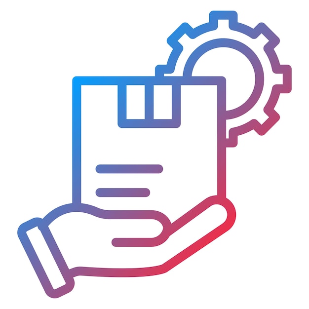 Imagen vectorial del icono de gestión de instalaciones Puede utilizarse para la gestión de operaciones