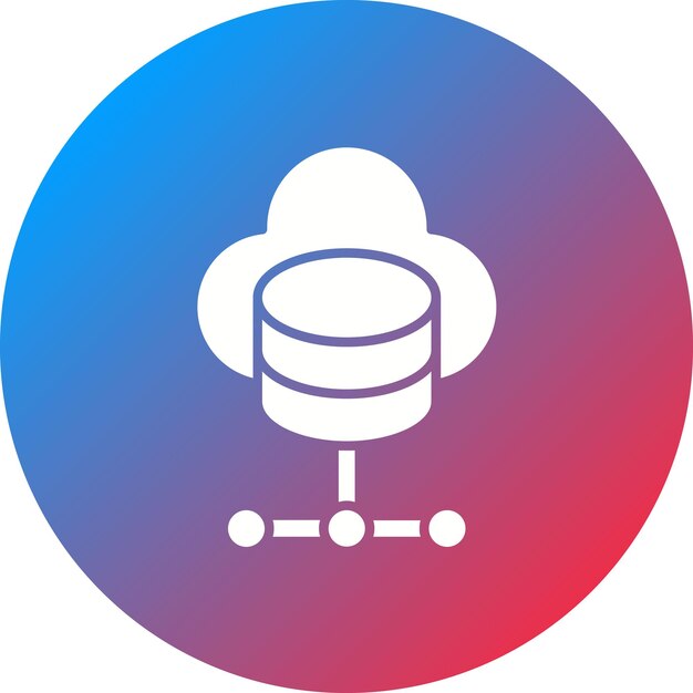 Imagen vectorial del icono de gestión de la nube Puede utilizarse para el RGPD