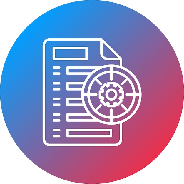 Imagen vectorial del icono de gestión de objetivos Se puede utilizar para Recursos Humanos