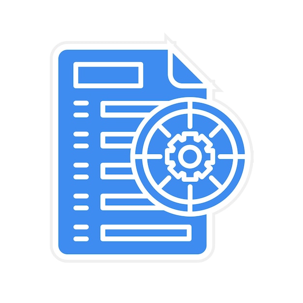 Imagen vectorial del icono de gestión de objetivos Se puede utilizar para Recursos Humanos