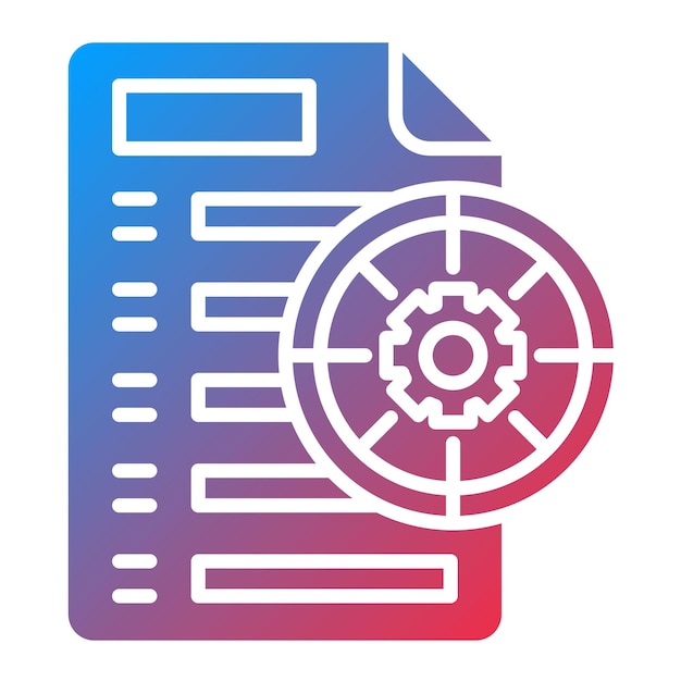 Imagen vectorial del icono de gestión de objetivos Se puede utilizar para Recursos Humanos
