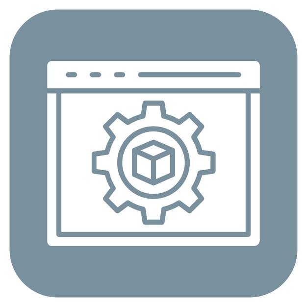 Imagen vectorial de icono de gestión de productos Puede utilizarse para la tecnología de marketing