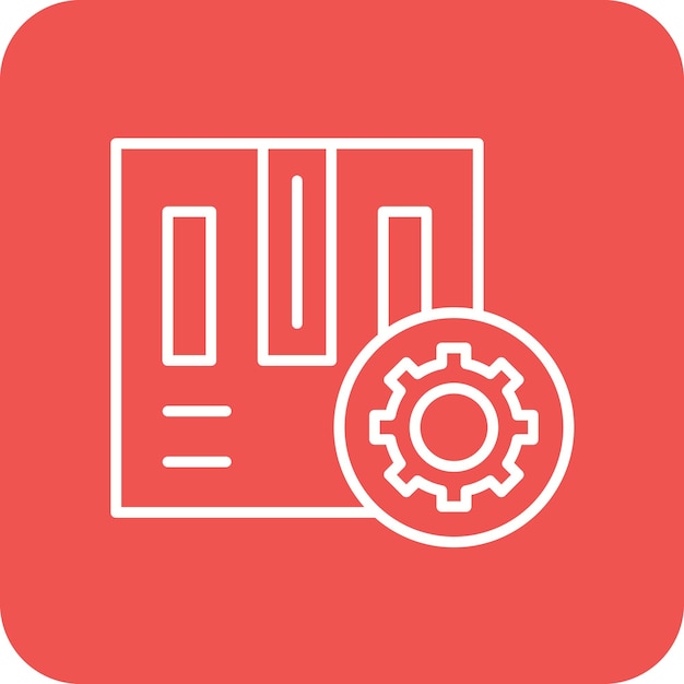 Imagen vectorial del icono de gestión de proyectos Puede utilizarse para la productividad