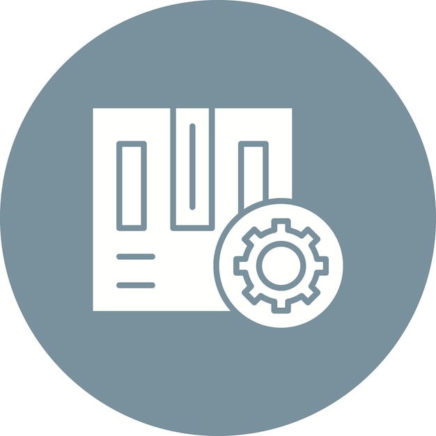 Imagen vectorial del icono de gestión de proyectos Puede utilizarse para la productividad